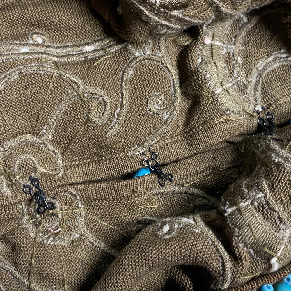 Votre Nom  Top with Blue turquoise beads XL - Picture 12 of 17